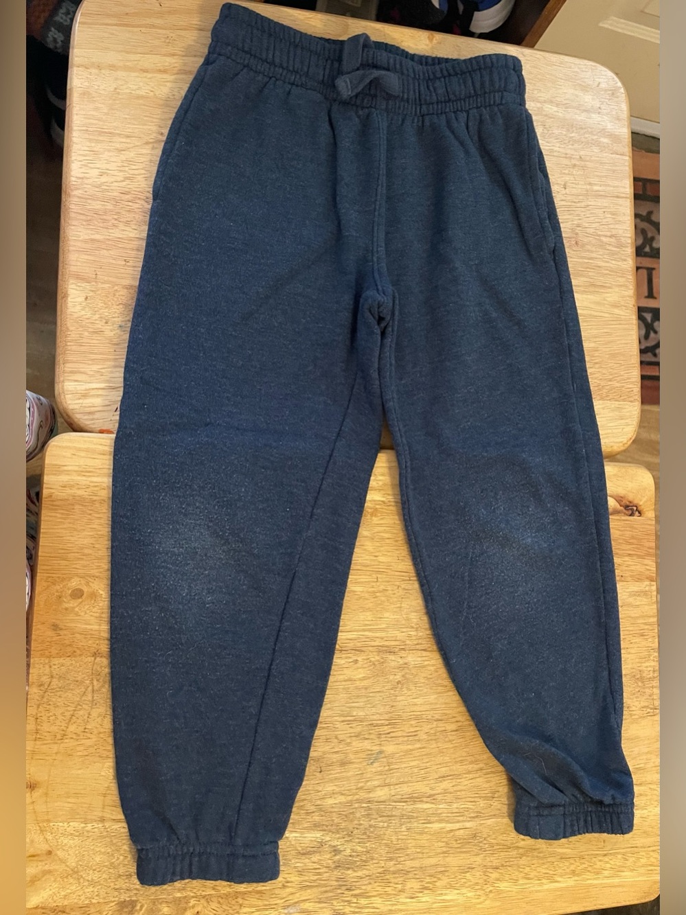 Athletic Works blue  fleece jogger sweatpants-Boys size 6-7